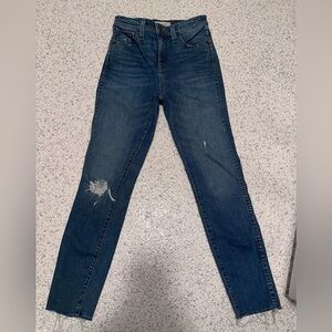 Madewell Dark Blue Skinny Jeans